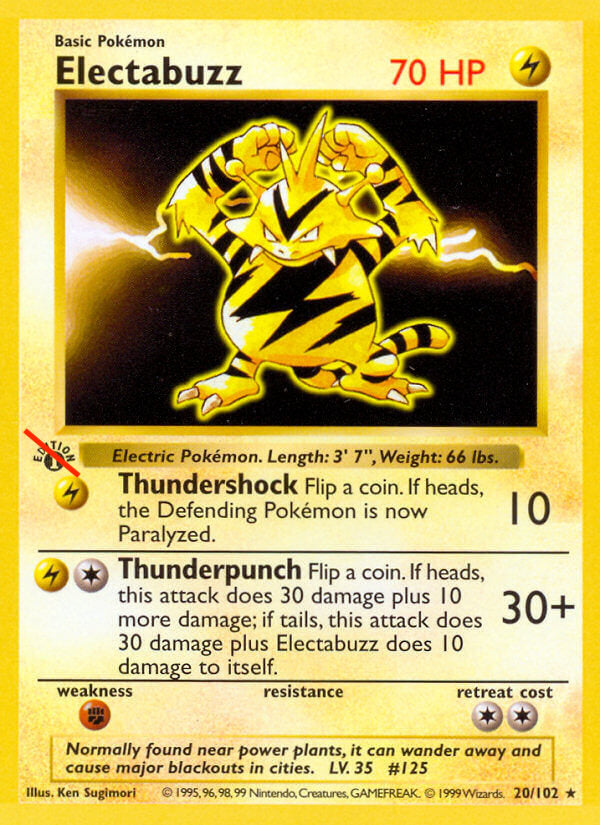 Electabuzz BS 20 (Non-shadowless)
