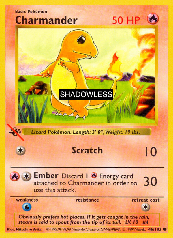 Charmander BS 46 Shadowless