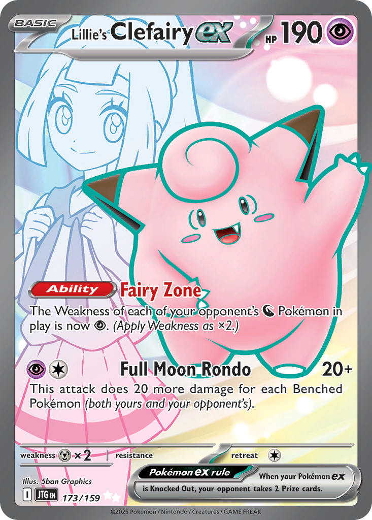 Lillie's Clefairy ex JTG 173