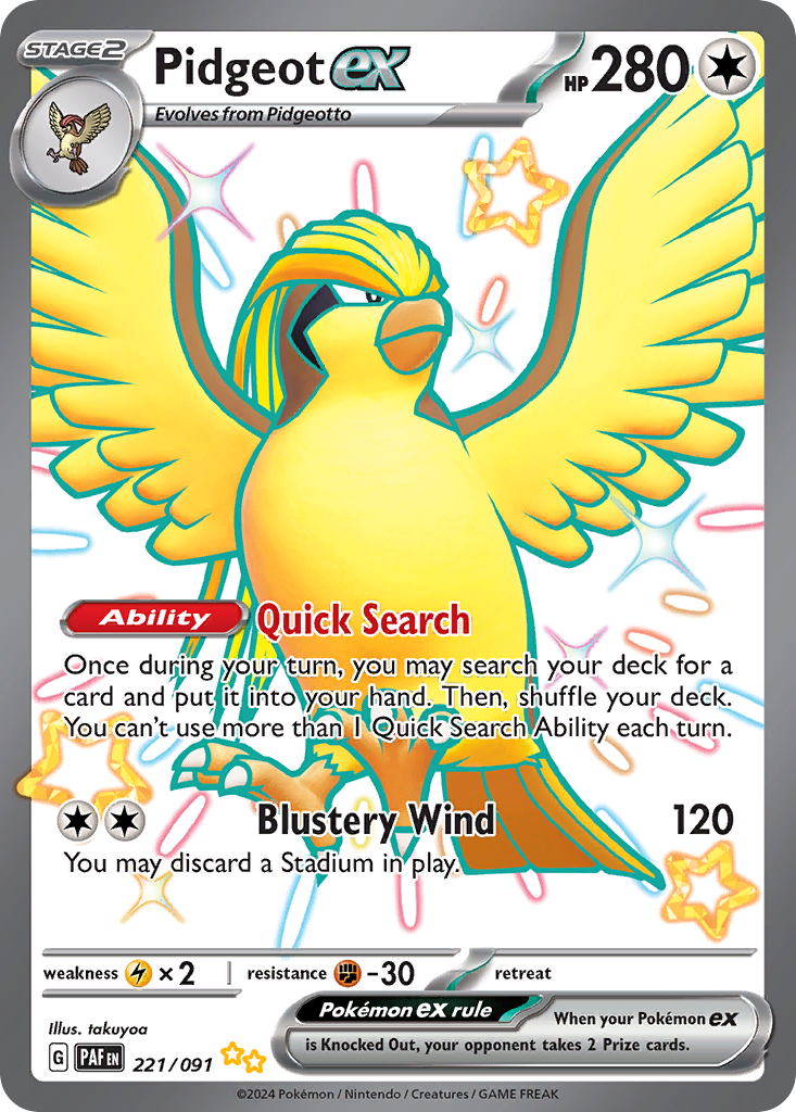 Pidgeot ex PAF 221