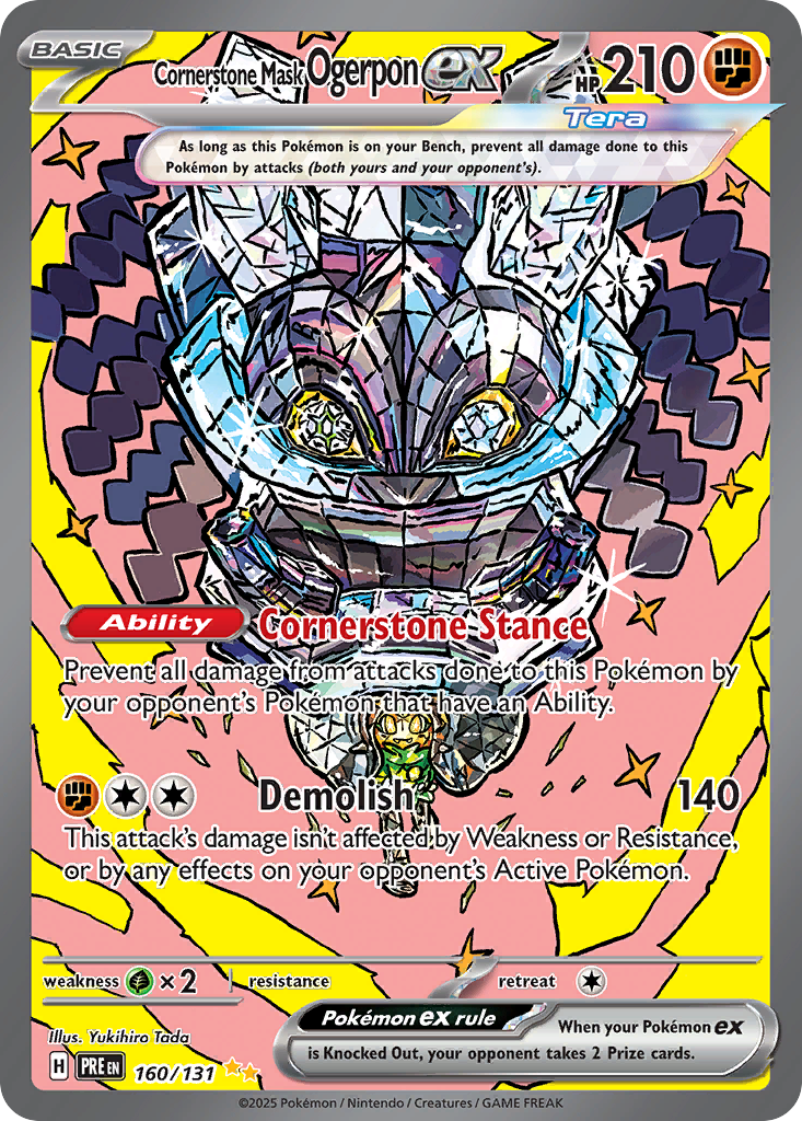 Cornerstone Mask Ogerpon ex PRE 160