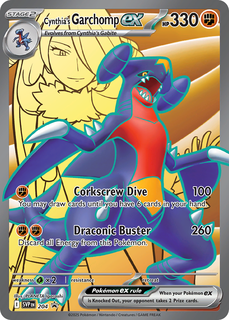Cynthia's Garchomp ex SVP 204